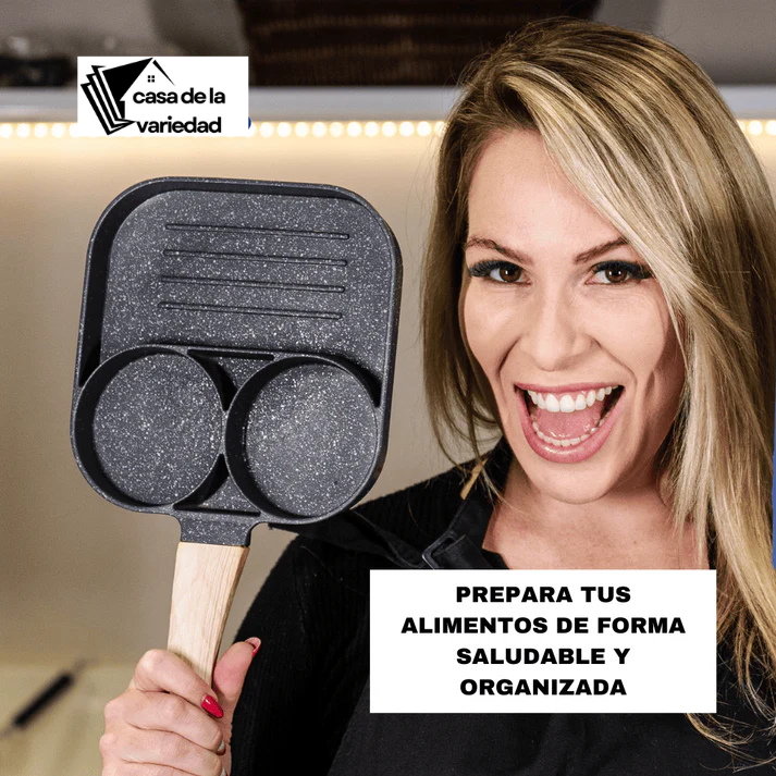 Sartén antiadherente 3 en 1