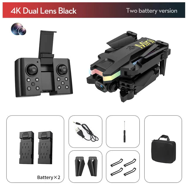 Xt8 Mini Drone Camara luces LED