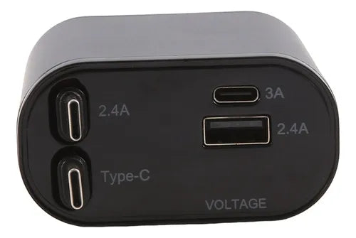 Cargador de celular para Automovil 4 en 1 UltraDragon Compatible con Android iPhone y tablet